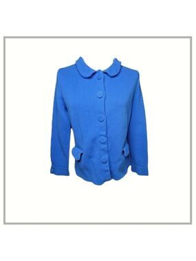 Semantiks vintage blue knit blazer size Large